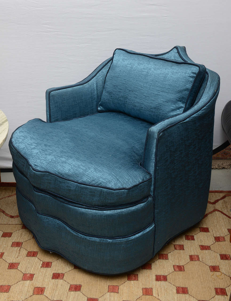 Embossed Moroccan swivel chair, 1969