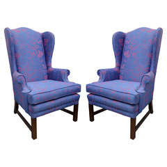 Vintage Pair of Wingbacks Restyled by Todd W. G. Corder, Originally 1970s, USA 6