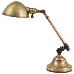 Early 20th Century O.C. White Desk Lamp