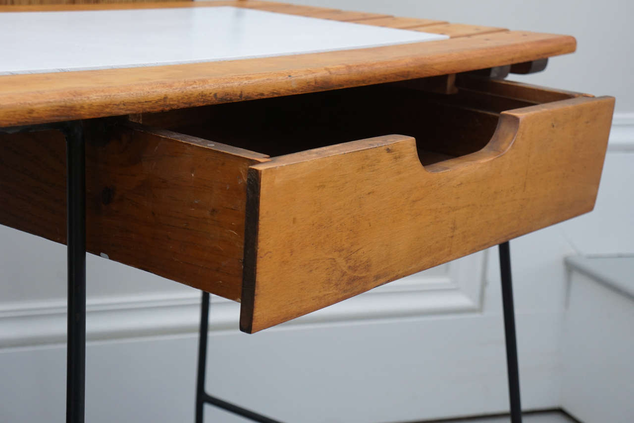 Woodwork Mid-Century Desk by Arthur Umanoff