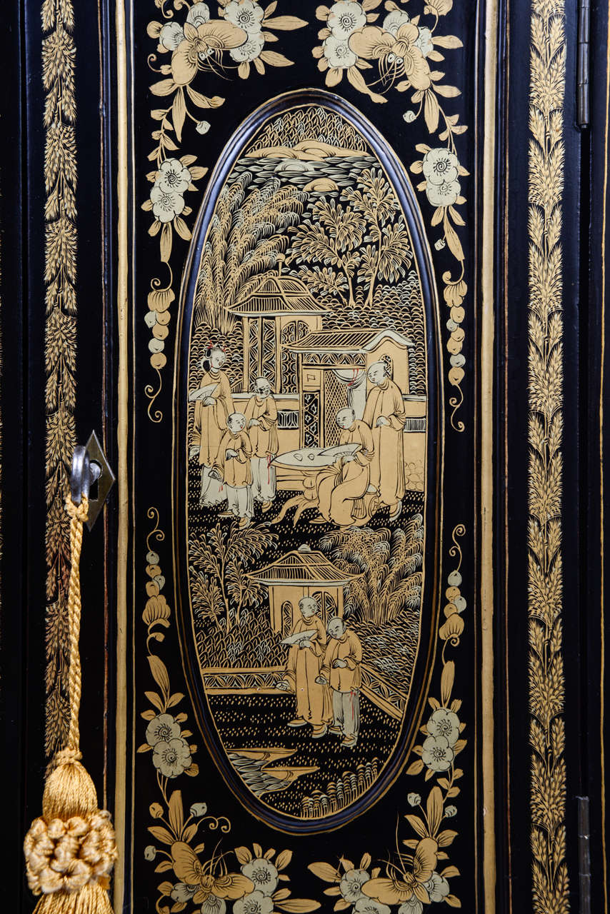 Lacquered 19th Century Chinese Export Cabinet