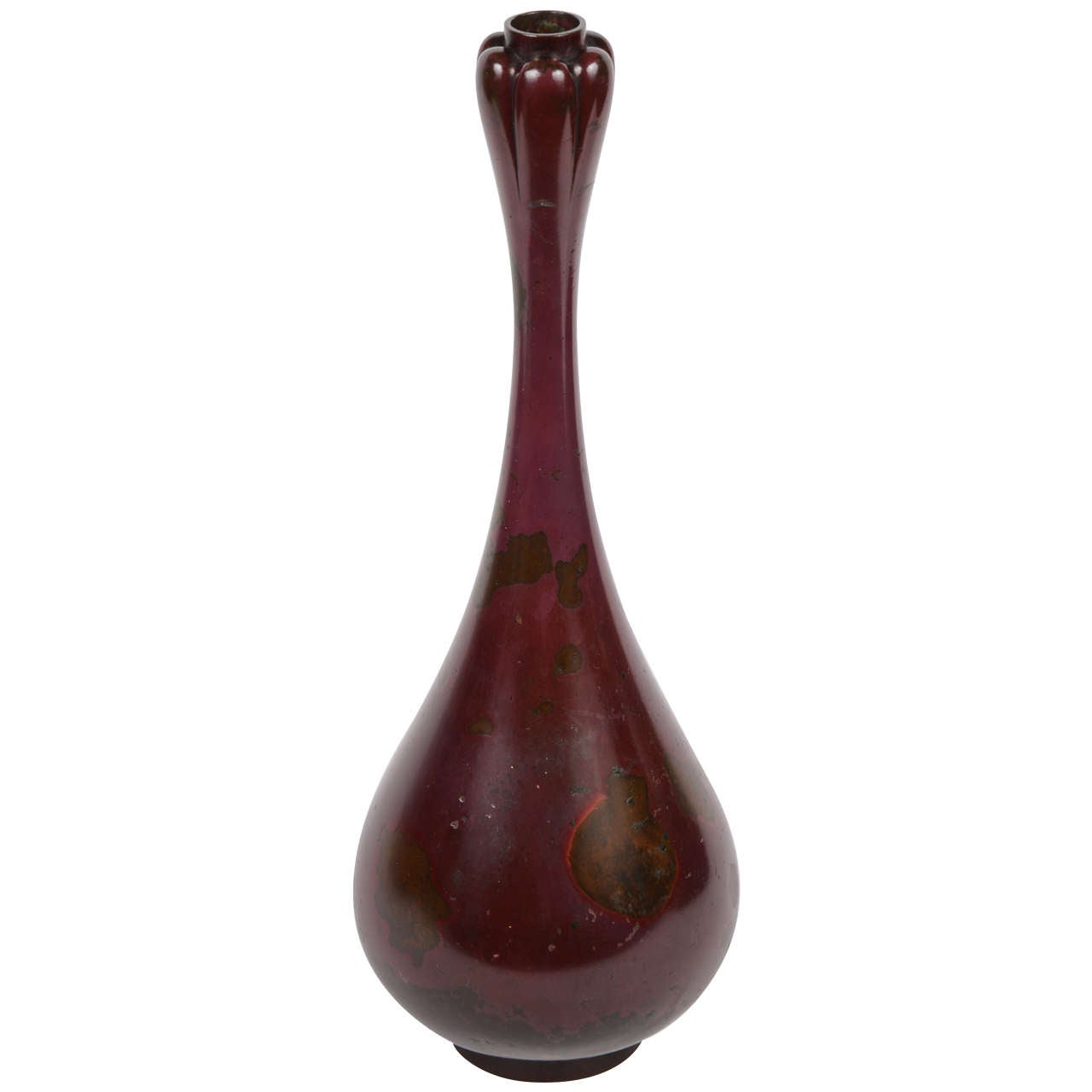 19th Century Meiji Japanese Bronze Vase