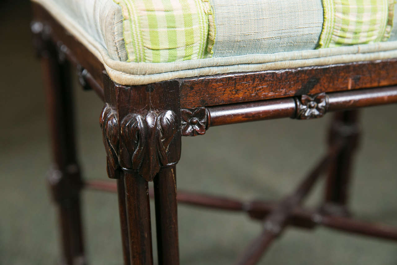 18th Century Pair of Chinese Chippendale Benches