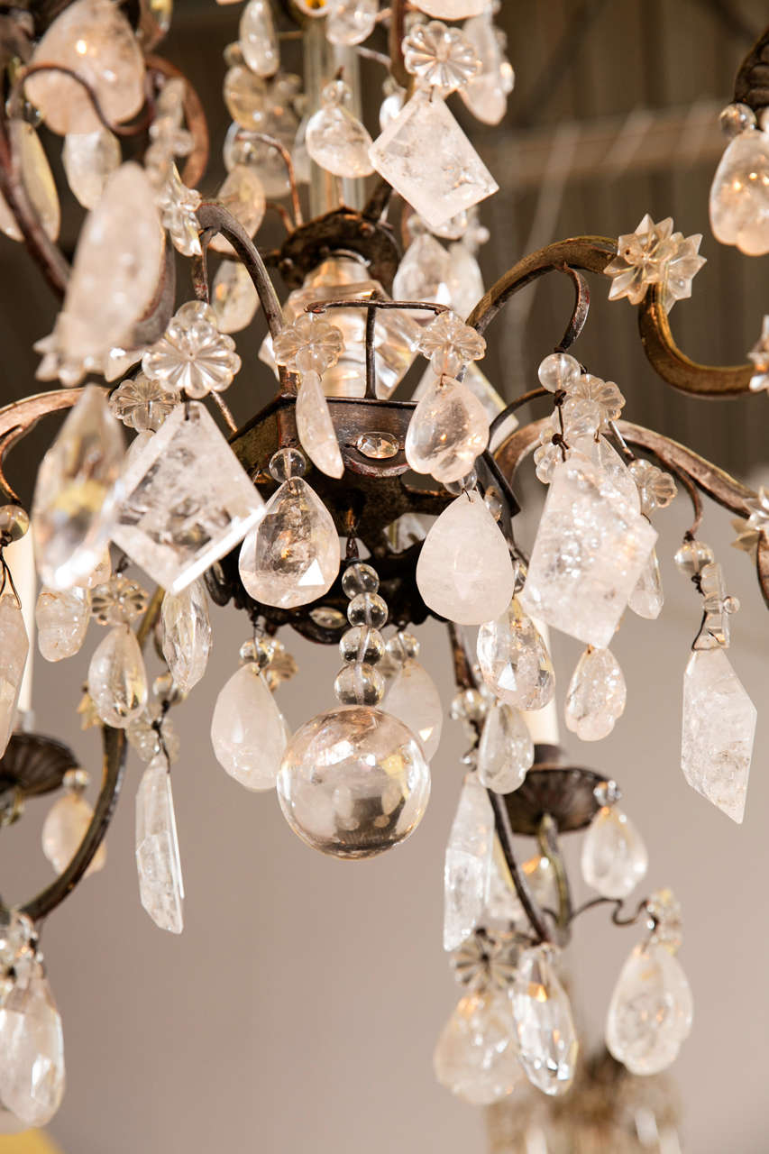 raw crystal chandelier
