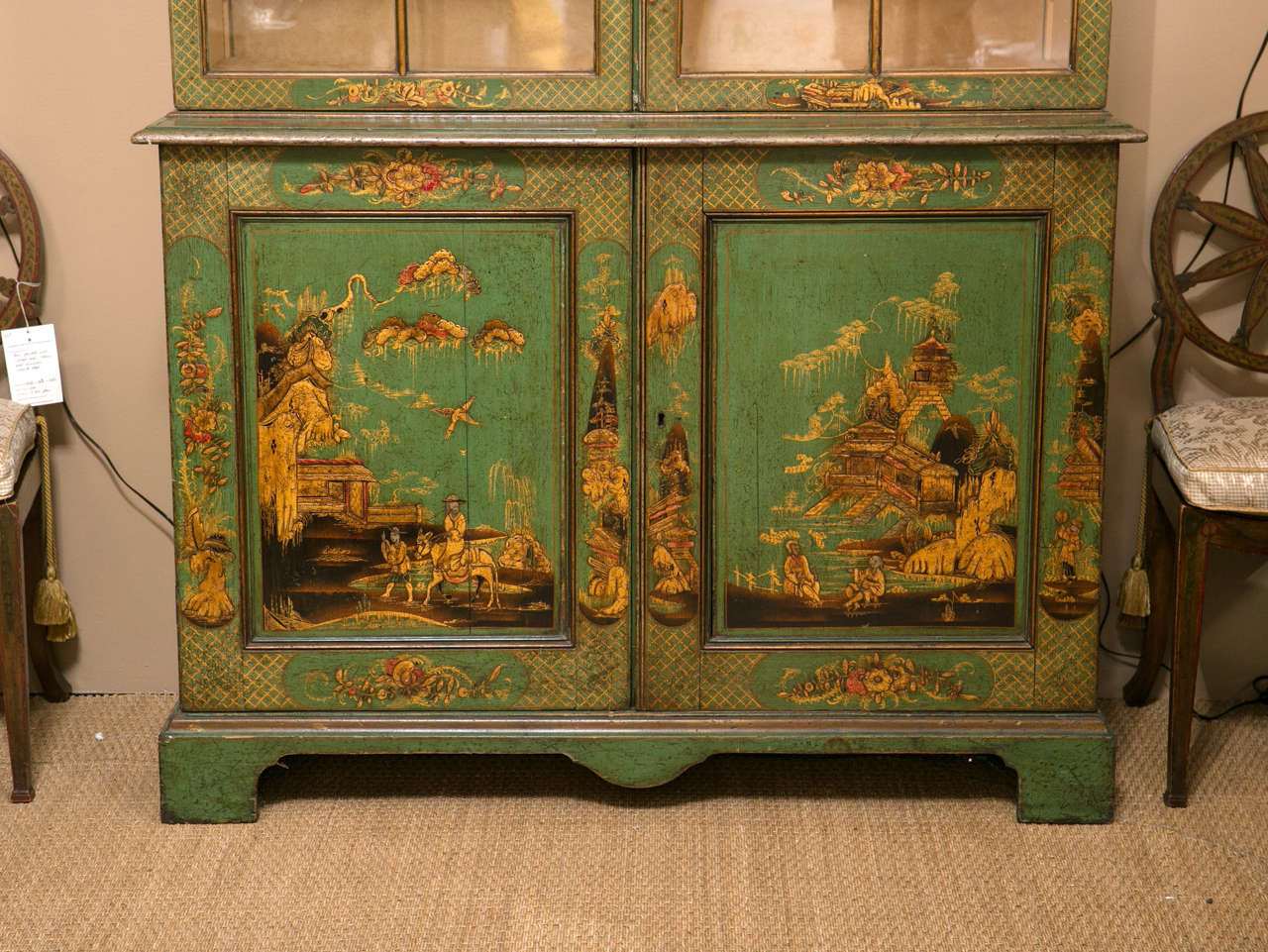 British George III Japanned Bookcase