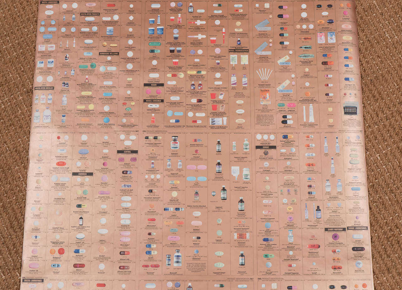 Limited edition of 1,000. Acquired from the Sotheby's 2004 Damien Hirst Pharmacy Sale. Rolls can be sold separately, price is for ONE roll. Width of each roll of wallpaper: 53.8cm/ 21 1/8 in. Based on the original design from 1997-1998 for the