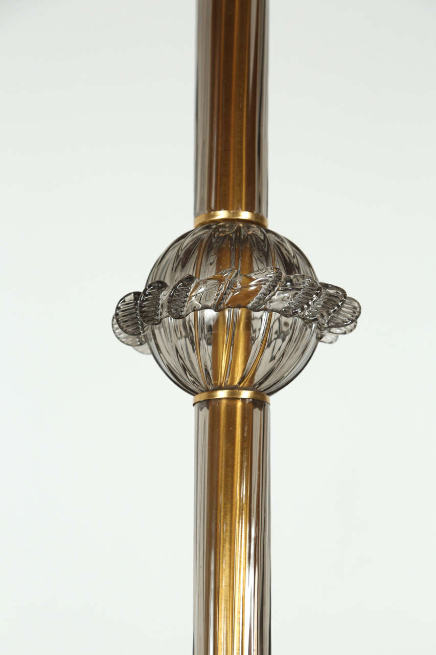 Italian Murano Smoked Glass Pendant