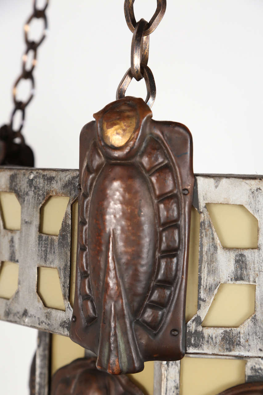 Apparecchio in rame e ferro martellato di Copper & Craft in vendita 1