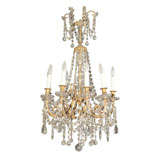 Antique French Crystal Chandelier