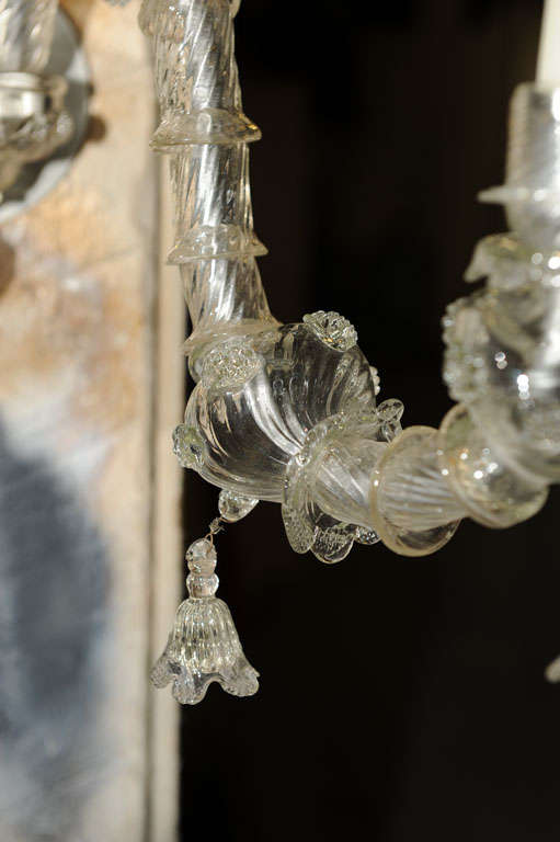 19th Century Pair, Venetian Glass Sconces