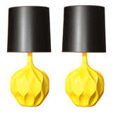 Pair of Gorgeous Yellow Lamps