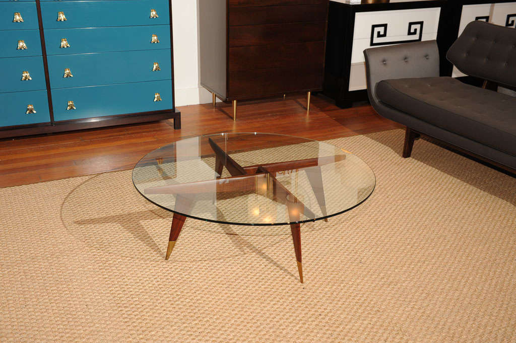 Walnut Gio Ponti Coffee Table