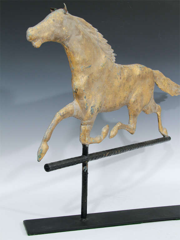 Late 19th Century American Gilded Horse Weathervane 2