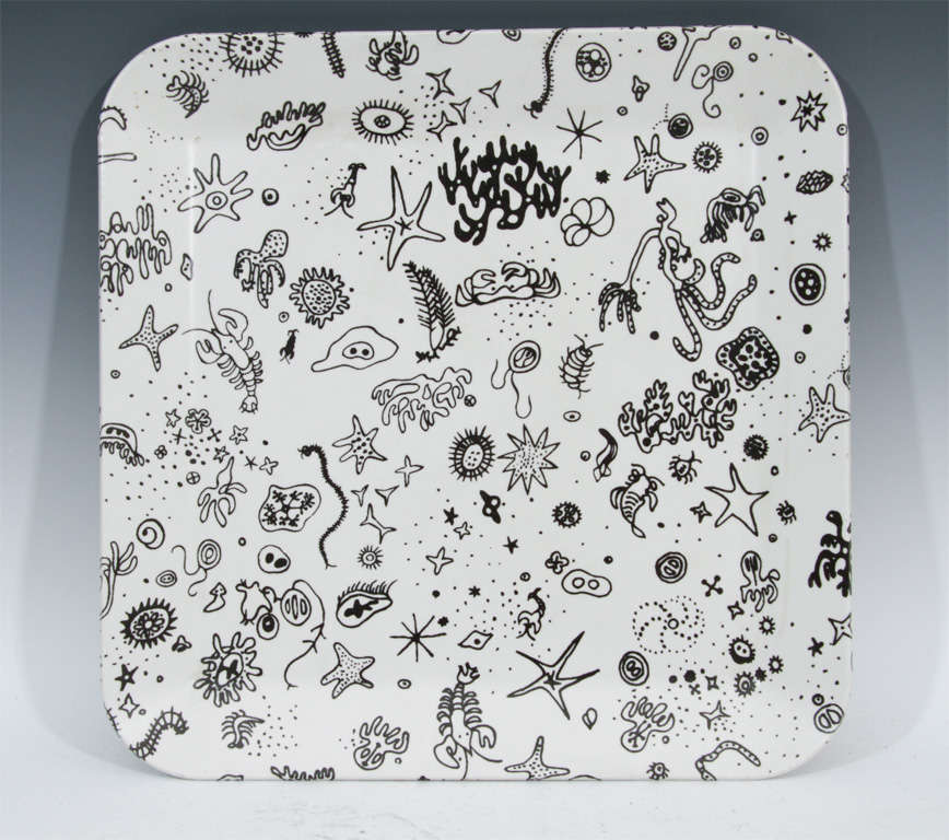 Charming dinner trays by Charles and Ray Eames for Waverly Products; signed and dated 1954. As the title 