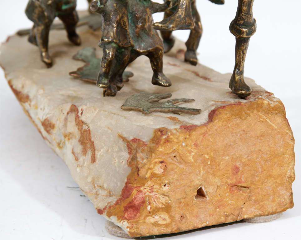 20th Century Mid-Century Curtis Jere signed Metal sculpture of the Pied Piper