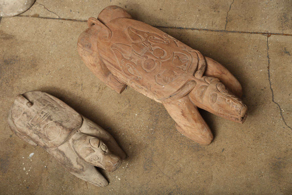 Ceremonial Carved Turtle Stool