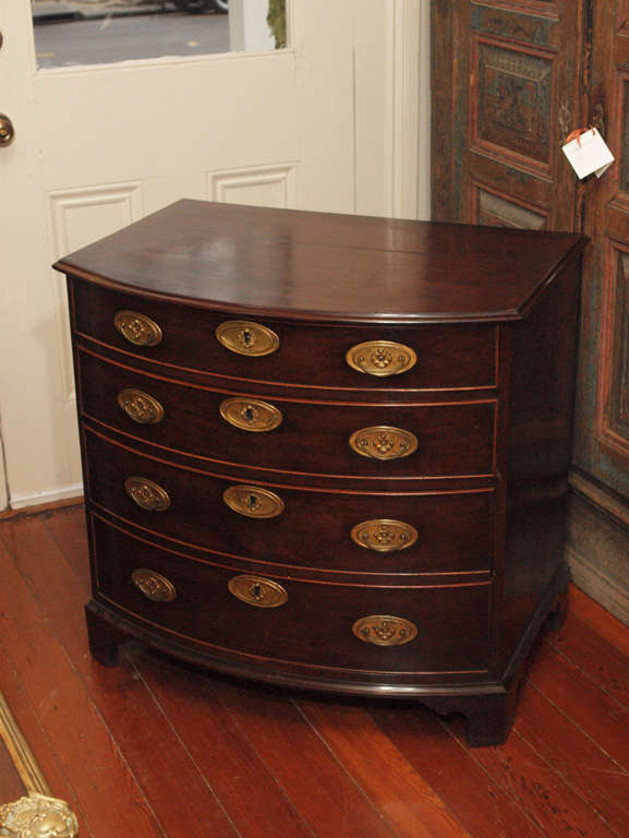 English Bowfront Chest of Drawers