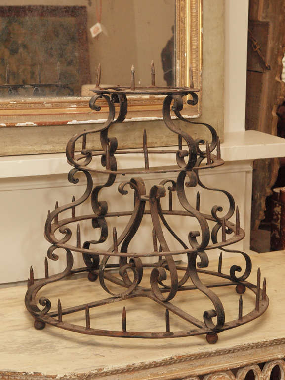 Iron Tabletop Candelabra