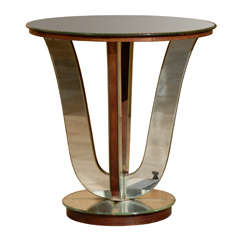 Art Deco Mirrored Side Table