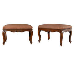 Pair of 19th Century Louis XV style Benches