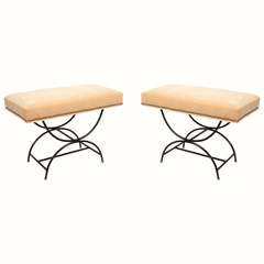 Pair of Decorative Modern Ottomans