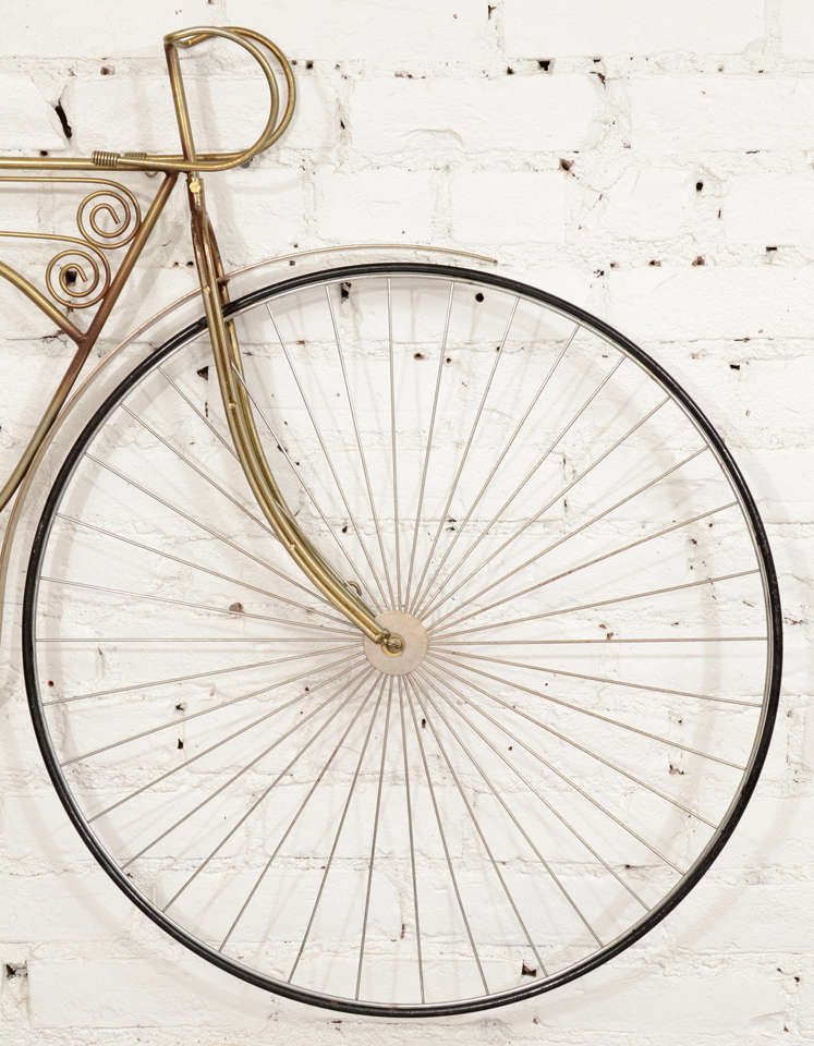 20th Century Curtis Jere Bicycle Wall Sculpture