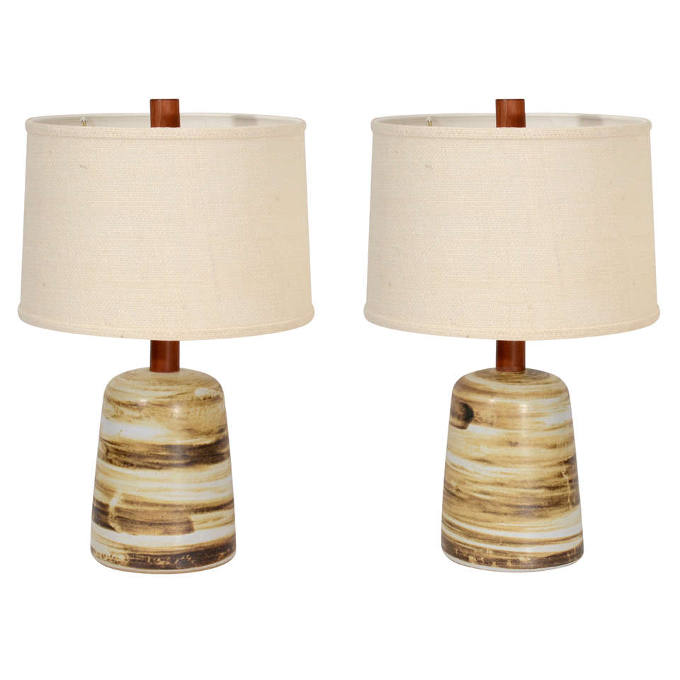 Pair of Studio Lamps by Martz at 1stdibs