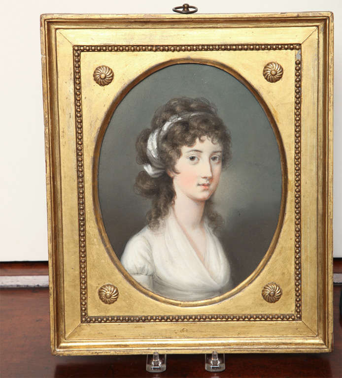  Pastel Portrait of Mary Alymer by Hugh Douglas Hamilton