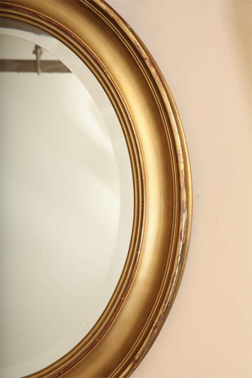 Pair of 19th Century Oval Gilt Mirrors 2