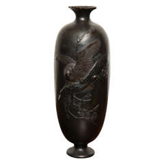 19th Century Japanese Bronze Vase