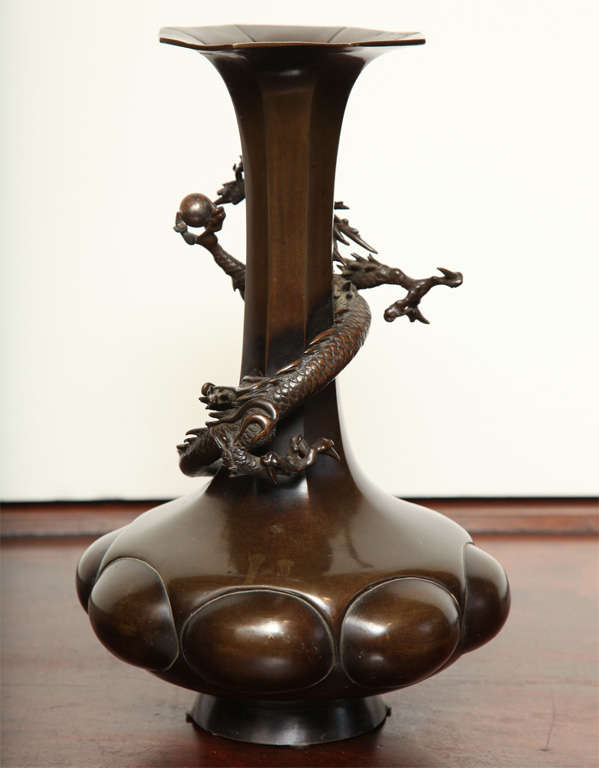 19th Century Japanese, Bronze Vase 4