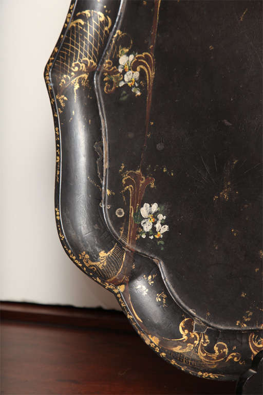 19th Century Papier Mache Tray In Good Condition In New York, NY