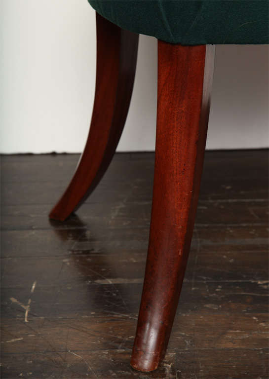 19th Century Mahogany Stool In Excellent Condition In New York, NY