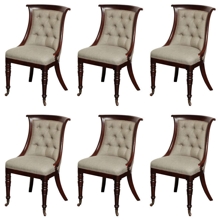 Set of Six, 19th Century English Chairs