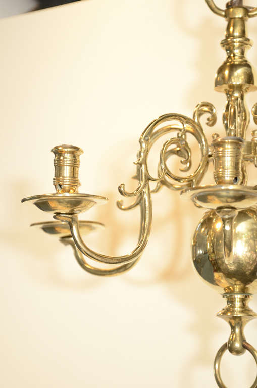 antique dutch brass chandelier