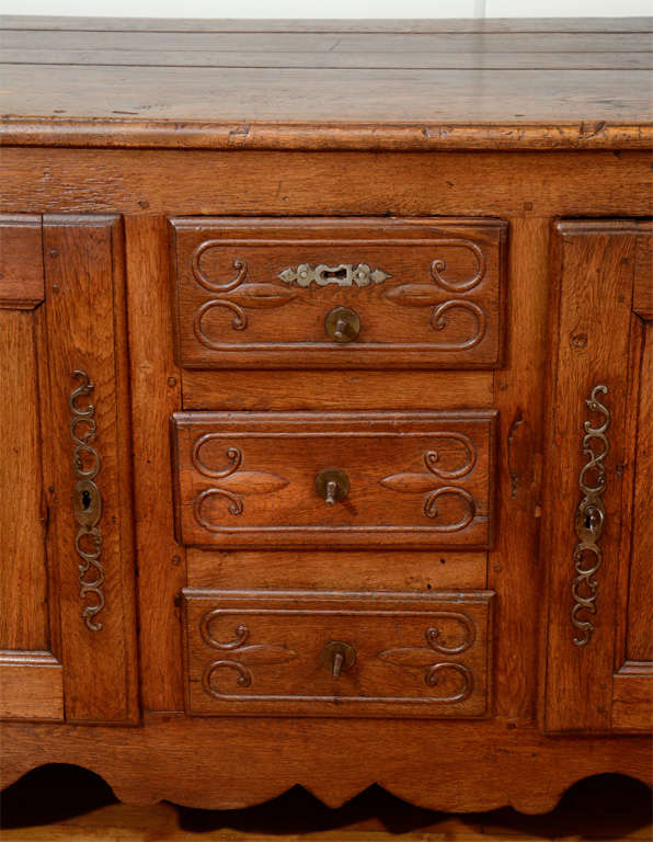 antique french oak buffet