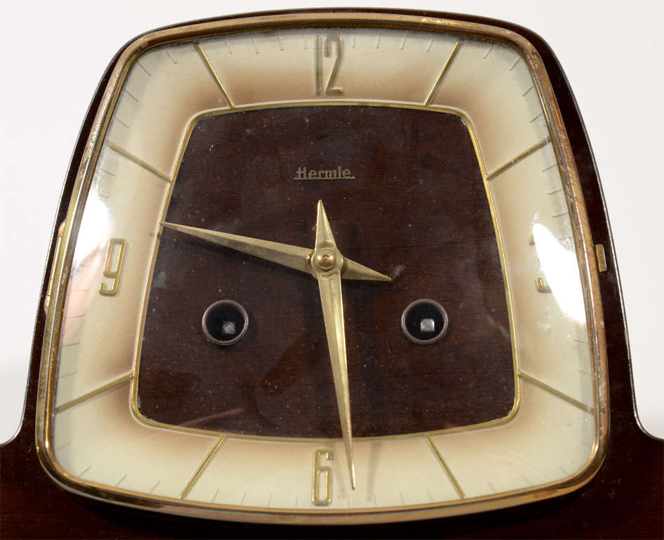 German Hermle Art Deco Style Mantel Clock