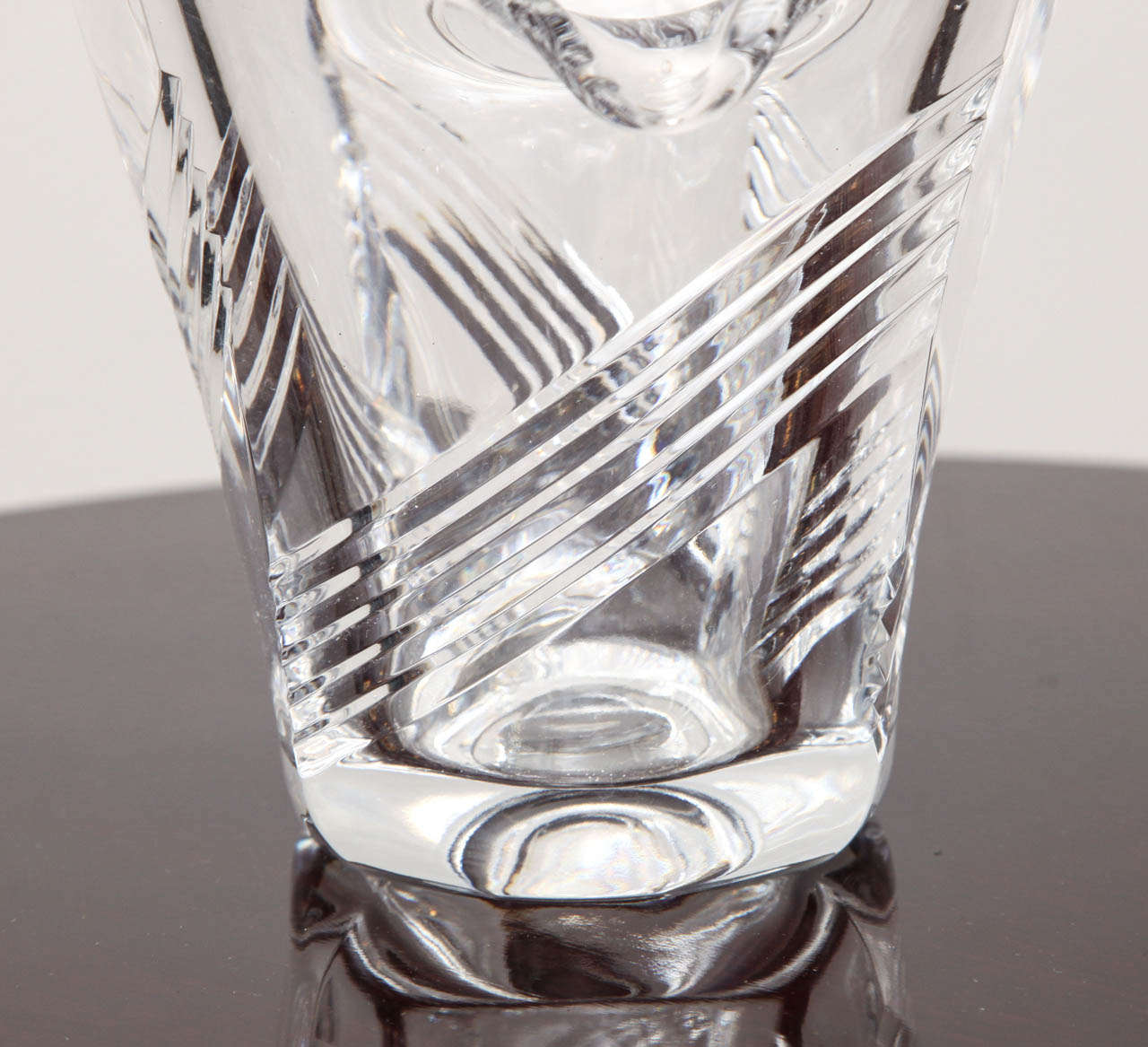 Art Deco Cut Crystal Vase 1