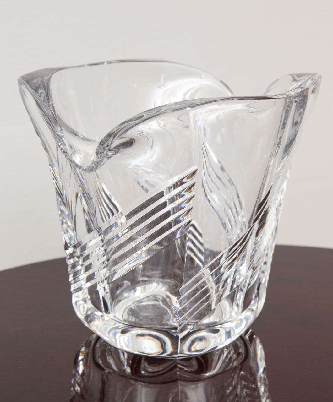 Art Deco Cut Crystal Vase 4