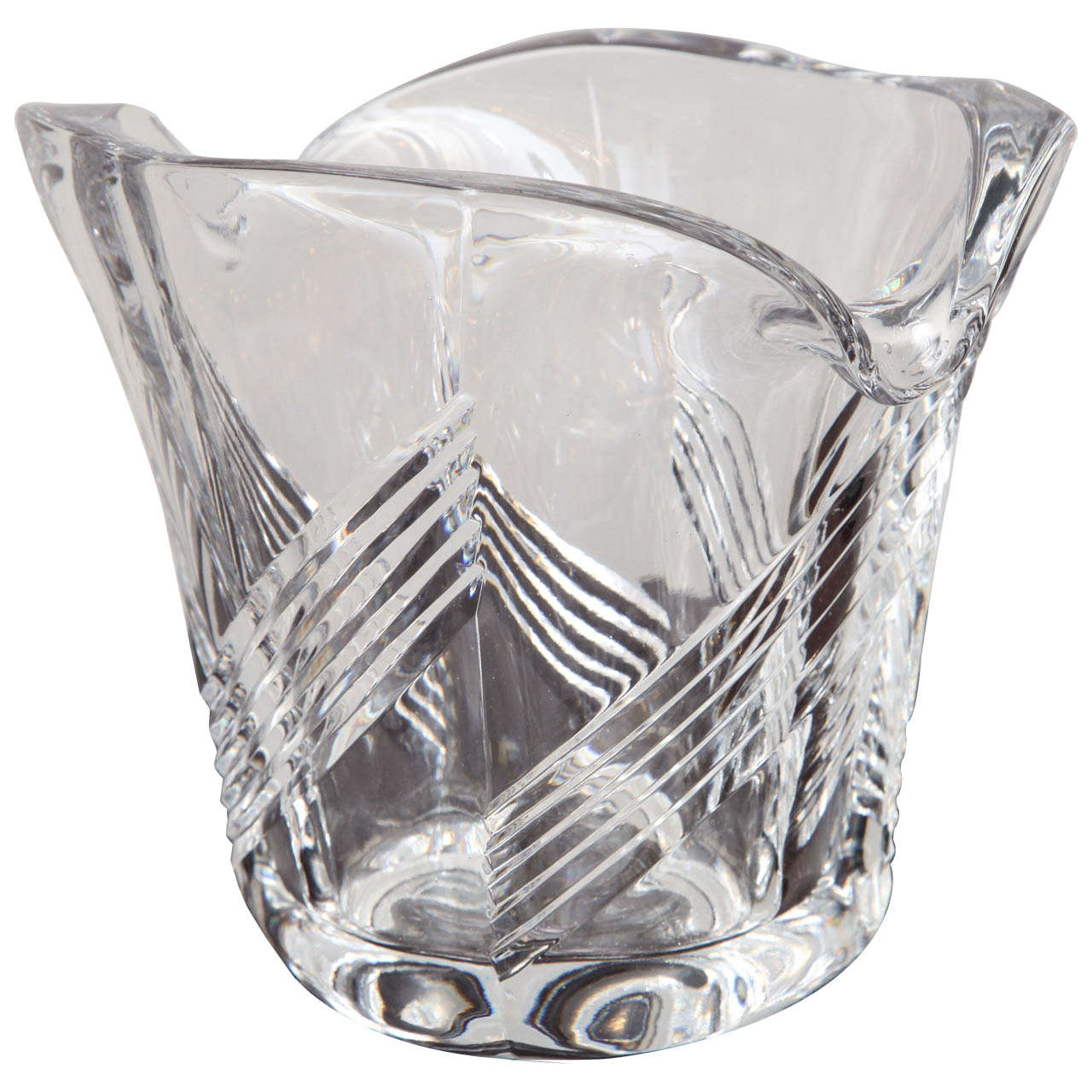 Art Deco Cut Crystal Vase