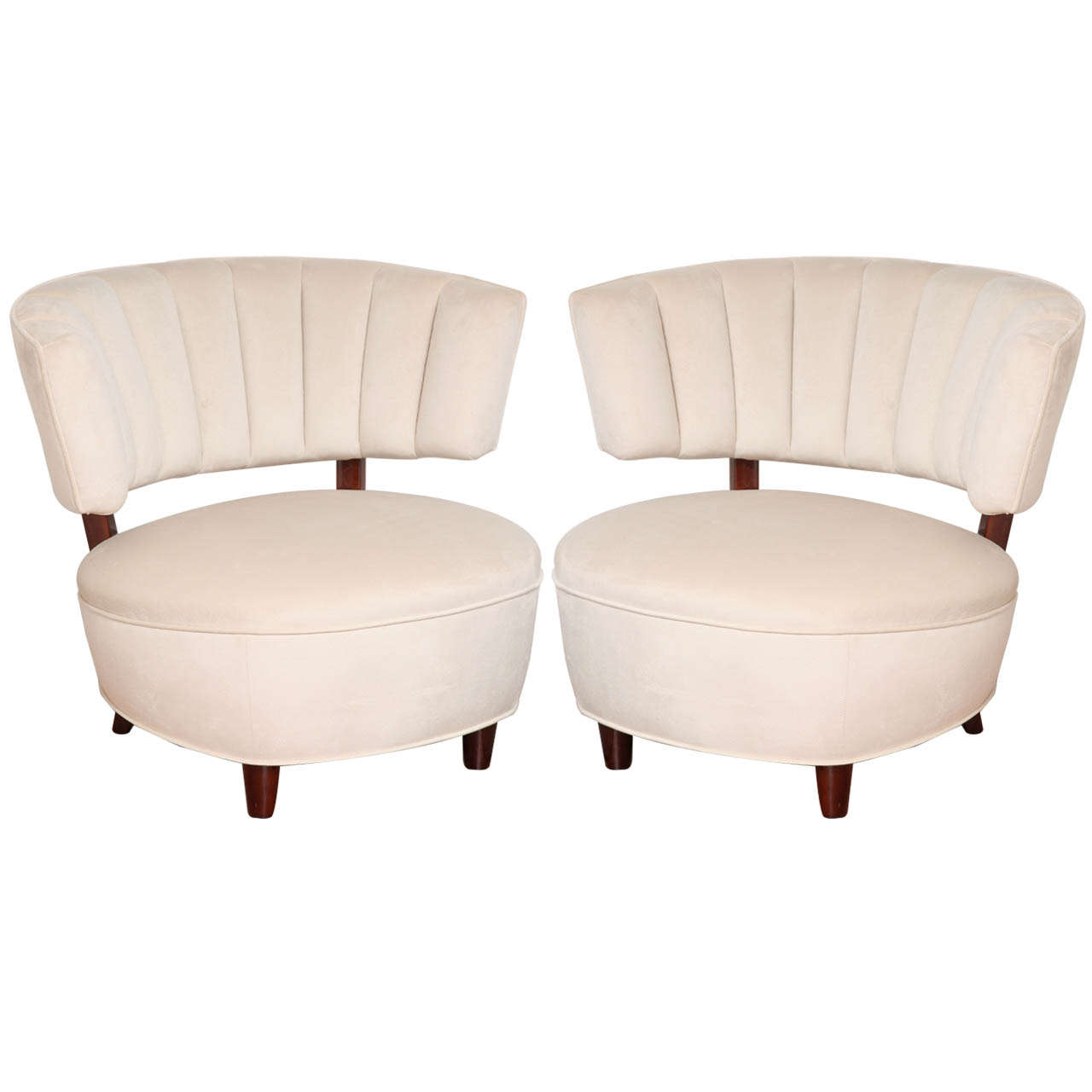 Pair of Art Deco Tub Chairs designed by Gilbert Rohde
