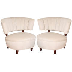 Pair of Art Deco Tub Chairs designed by Gilbert Rohde