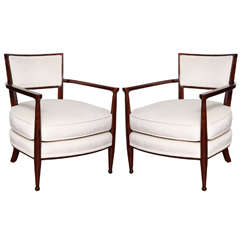 Pair of Art Deco Chairs in the Style of Baker