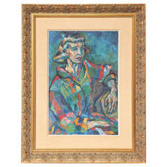 Painting, Portrait of a Lady, Mid-Century 1