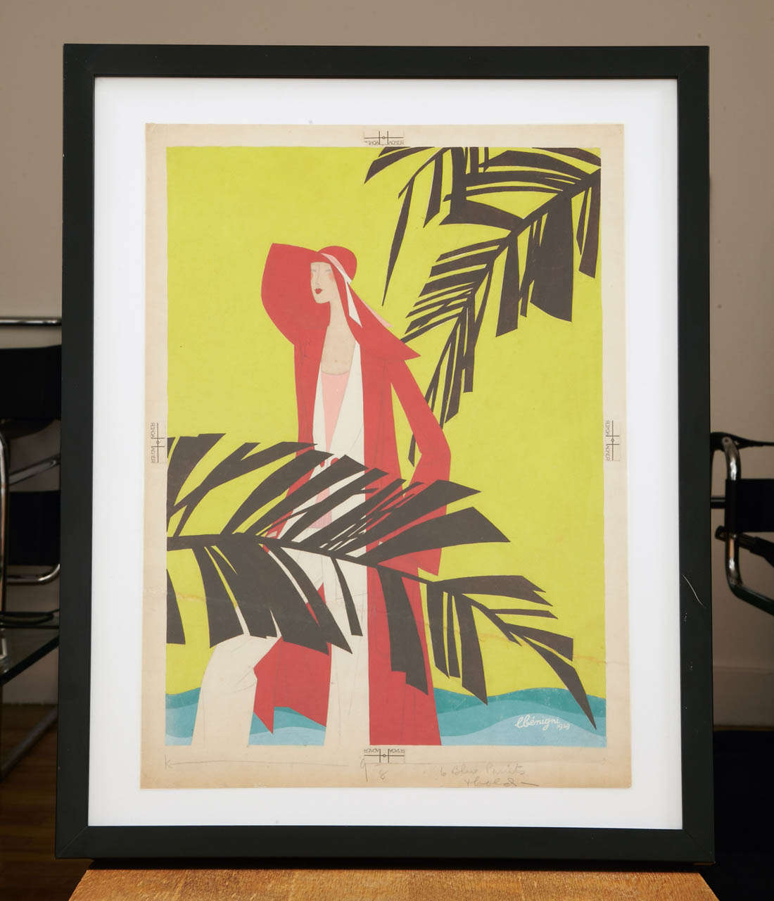 Projet publicitaire Art déco de Leon Benigni 1929