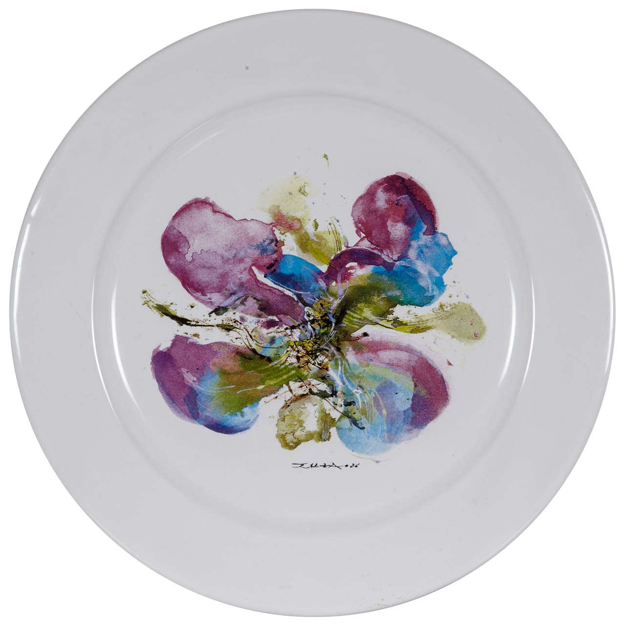 Zao Wou Ki Printed Plate, "Orchidée" For Sale