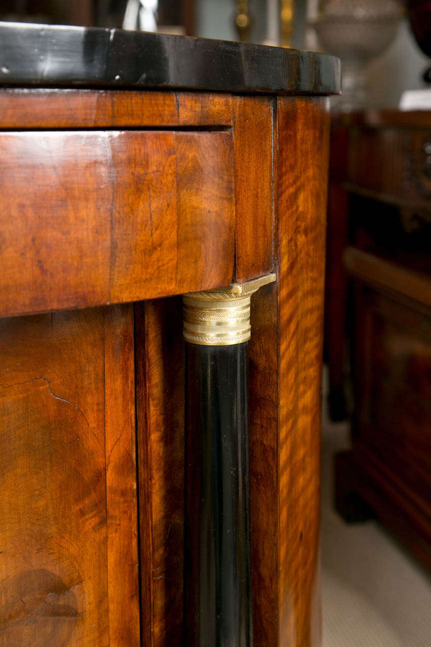 Baltic Biedermeier Demilune Cabinet