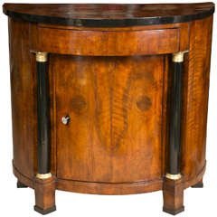 Cabinet Biedermeier Demilune