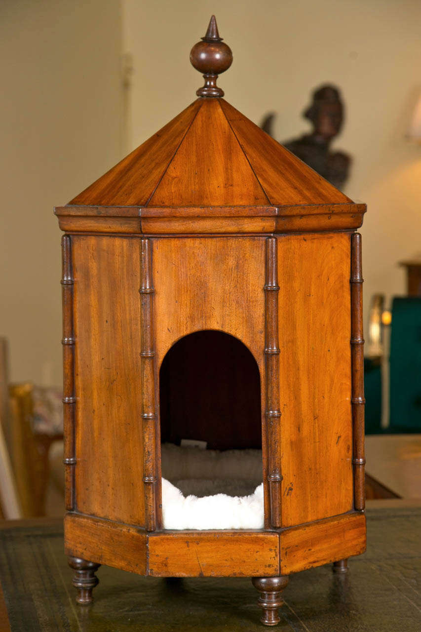 A late Georgian / early Regency English dog or cat house.  Feet possibly added later.