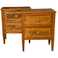 Antique Pair of Continental Commodes